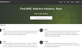 MAC Address Lookups Using PowerShell and macvendors.com