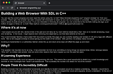 Building a Web Browser With SDL in C++
