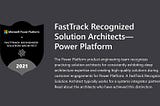 Honored and grateful! Awarded FastTrack Recognized Solution Architect | Summit Bajracharya