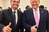 Bolsonaro exalta Trump um dia após rebaixamento do Brasil em lista dos EUA