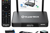 Super Stream S-5-P-ro TV Box,2024 Newest Super Bundle Box Fully,4GB+32GB Storage,6K HMDI,with Voice Remote,Bluetooth 5.2,Quad-Core,with Channels Free,Phone Support & Easy Setup Gudie