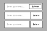 3 layouts for a single-input form