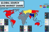 Global Search Engine Market Share for 2018 in the Top 15 GDP Nations