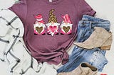 Gnome Valentine Shirt, Valentine’s Day Shirt, Valentine’s Day Gift Leopard