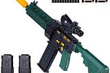 Toy Gun Automatic Electric Toys Foam Blaster, Shooting Toy Guns, with 80 Soft Foam Bullets, Outdoor…