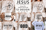 Jesus God Religious SVG PNG Bundle Download