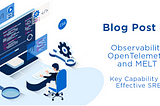 Blog Post on Observability, OpenTelemetry and MELT