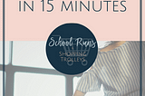 How to jump-start your mornings in 15 minutes! If you struggle to get out of bed and get going in the mornings, try my 15-minute routine to get you off to a great start!