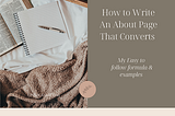 How to write an about us page that converts