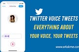 The New Way to Tweet: Twitter Voice Tweets