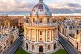 The Radcliffe Camera building at the University of Oxford, England