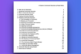 The Guide to Community Discovery
