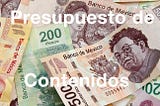 Imagen: presupuesto de contenidos