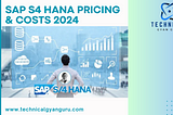 SAP S4 HANA Pricing & Costs 2024