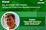 Invitation to our special webinar session with the Excel Legend, Bill Jelen aka MrExcel
