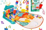 VZO Baby Gyms Play Mats, Baby Play Gym Floor Play Mat, Baby Tummy Time Play Mat, Activity Gym Mat…