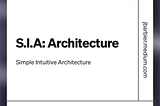 [EN] S.I.A: Architecture