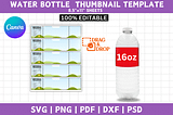 Water Bottle Thumbnail Template