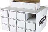 BCW Card House Storage Unit with 12-800 CT Boxes | Trading Card Organizer for Collectible Card Games | Card Catalogue for Sports Cards, Pokémon, Magic The Gathering | Holds up to 9600 Cards