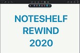 Handwriting app Noteshelf for iPad