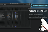 New —  Connections list