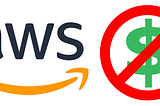 AWS logo with dollar sign crossed out