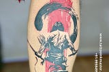 High Bold Energy Samurai Tattoo