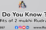 Benefits of 2 Mukhi Rudraksha