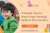 8 Simple Tips for Improving Listening Skills in Preschoolers
