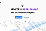 Free Google Analytics Alternative: Quickstart with Umami Analytics