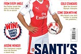 Santi Cazorla adorns the front of the October magazine