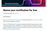 Renew your certification for free