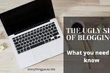 THE UGLY TRUTH ABOUT BLOGGING: MY REVIEW SO FAR