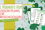 st patricks day lesson plans preschool