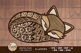 Cute Fox Ornamented Wall Panel Free