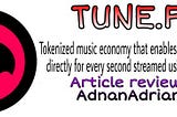 TUNE.FM is an encrypted music marketplace for NFT music.