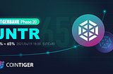 JNTR Lists on Cointiger’s TIGER Bank for Phase 20