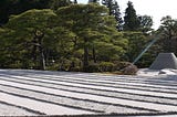sand garden in Kyoto, Japan