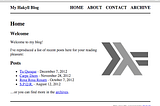 Hakyll, a static site generator in Haskell