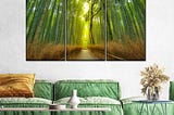 How to Infuse Your Home with Serenity Using Bamboo Forest Canvas Wall Art?