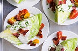 Classic Wedge Salad with Blue Cheese Dressing