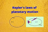 Kepler’s laws of planetary motion