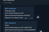 Telegram Bot for MCL nodes status tracking