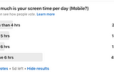 Survey Result: How much time does an average person spent looking at mobiles screens | 2021
