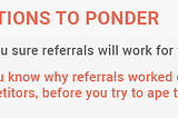 {Infographic Inside} Building An In-House Referral Solution? Don’t Read This Article!