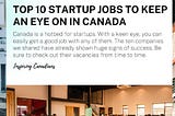 Top 10 Startup Jobs to Keep an Eye on in Canada