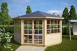 Welches ist die einfachste Art, einen Gartenpavillon aus Holz zu bauen?