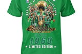 Boston Celtics 55 Years Of Being Celtics Fan Since 1969 T-Shirt