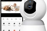 Hugolog Security Camera, AI Sound Processing Ideal for Baby Monitor/Pet Camera/Home Security with…