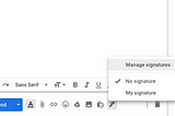 Multiple signatures in Gmail